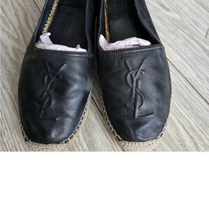 Yves Saint Laurent Black Espadrilles size 38 US 7.5
